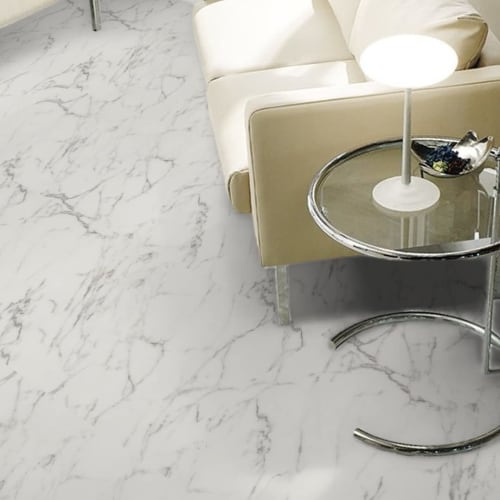 Sangetsu IS-1085 (formerly IS-901) Arabescato White Marble Floor Tile [1 Case of 18 Tiles (approx. 3.76 Sq M)] Shoes OK