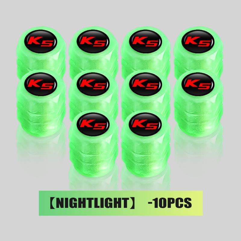 Для KIA 4 шт. Новые колпаки на ступицу колеса автомобиля Светящиеся колпачки на ниппель Автоаксессуары Sorento Stinger Soul Spectra Niro Cadenza Sephia wspy00