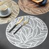 1Pcs Round Placemat Western Food Hollow Mat Heat Insulation Dining Table MatsDecor High-end Minimalist Hotel Restaurant Placemat