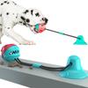 Funny Pet Dog Toys with Sound Puppy Pet Interactive Suction Cup Push TPR Ball Toys Molar Bite Toy Elastic Ropes Dog Tooth Cleaning Chewing Supplies