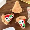 Pizza Plush Charming Toy Keychain Cute Cheese Accessory Perfect For Gifts