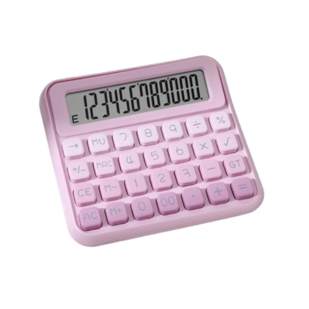 Cute 12 Digits Calculator Easy To Use Portable Desktop Calculator Prevent Slipping Anti-slip Pad Finance Calculator