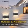 LED Wall Lamps IP65 Outdoor Lighting Waterproof Garden Lights 85-265V Interior Wall Light Aluminum For Balcony Porch Stairs Lamp