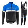 Team Version, Men's Long-sleeved Straps, Cycling Suit, Breathable Suit, Spring and Autumn Models.