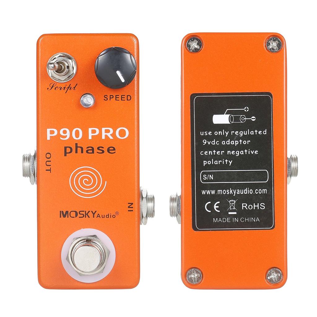 MOSKYaudio P90 PRO PHASE Phaser Pedal Guitar Effects Single Mini Vintage Phaser Pedal Effect Pedal