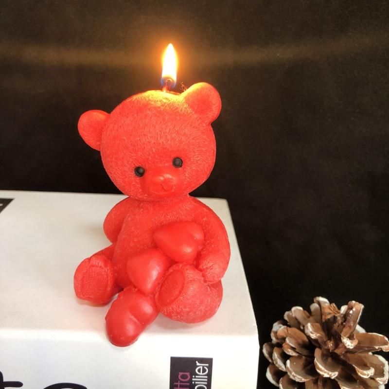 Формы медведя, силиконовая форма, восковая форма для свечей ручной работы, прочные формы для эпоксидной смолы, формы для ароматерапии/ароматов, формы для литья