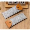 Grey Felt Pencil Bags Fountain Pen Protective Bag Lightweight Convenient Pencil Bags Student Stationery