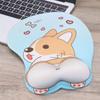 Office Ergonomic Silica Gel Non Slip Gaming Dog Wrist Rest Mouse Mat Corgi Mouse Pad Wrist Support