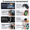 Nfc Bluetooth Call Smartwatch Women Amoled Hd Screen Always Display Time Custom Dial Smart Watch For Men Huawei Xiaomi