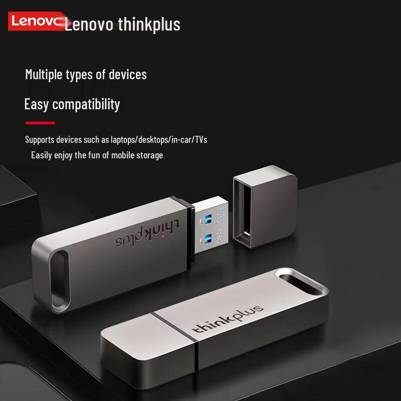 Lenovo ThinkPlus TU100 USB 3.1 Мини-металлический флеш-накопитель