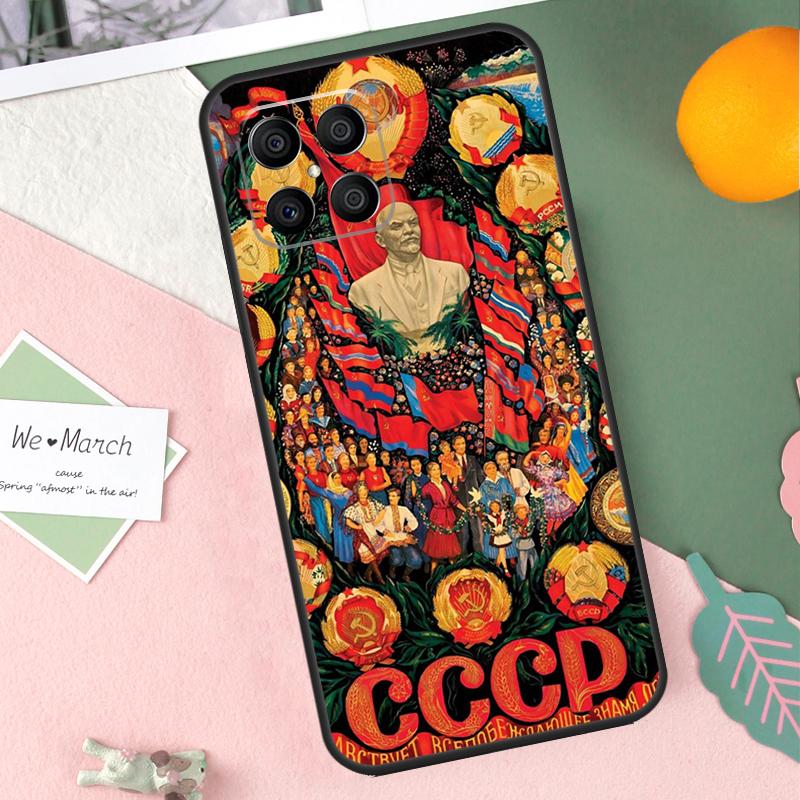 lenin Soviet Union flag Case For Honor X9b X8b X9a X8a X8 X9 X9c 50 70 90 Lite Honor 200 Pro Magic 7 5 6 Lite Cover
