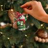 Cute Animal Tree Ornaments Kitten Christmas Hanging with Lanyards, Wooden Cat Pendants for Pendants, Decorative Charms Holiday Home Party Wall