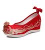 Embroidered Shoes Fenglaiyi Ancient Shoes with Hanfu Shoes Inner Height Increase 6.6cm