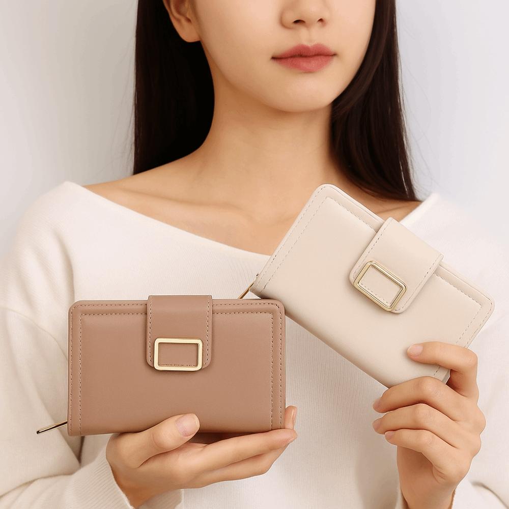 ПУ Кошелек с несколькими отделениями для карт Минималистичный картхолдер Корейский стиль Кошелек для монет Девушка