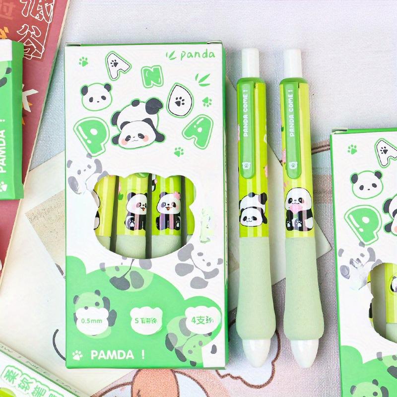 Возвращение в школьный сезон 4 шт. 0,5 мм Panda нейтральная ручка ограниченная губка оболочка fat den пресс-ручка быстросохнущая гладкая кисть вопрос мягкий захват пресс-тип