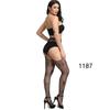 High-End Sexy Lingerie Fishnet Stockings with Non-Slip Garter, Nurse & Stewardess Style
