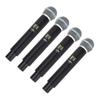 Wireless Microphone Set 164ft Range VHF Band 4 Cordless Handheld Dynamic Mic for Stage Recording