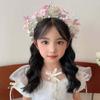 Бусины Бабочка Фея Обруч для волос Богемный стиль Цветочный головной убор Элегантный венок Повязка на голову Свадебный