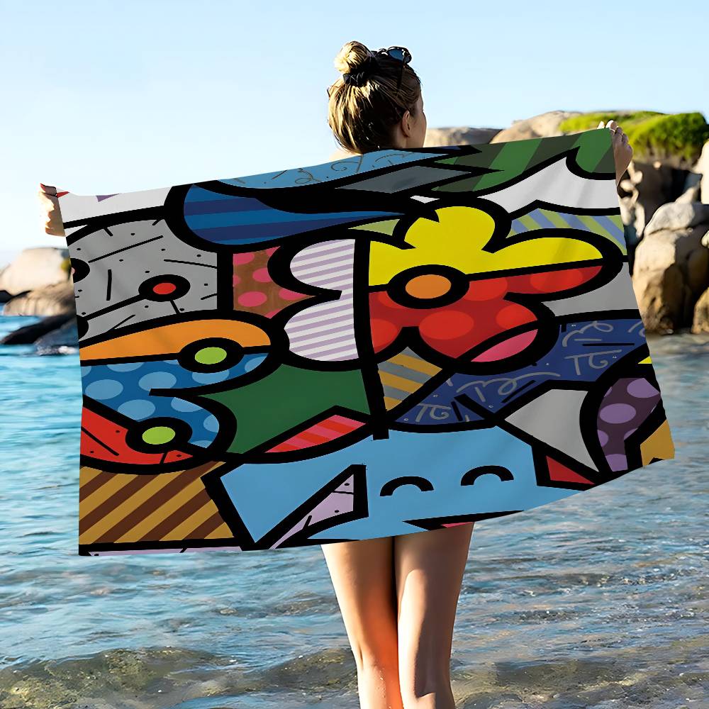 Britto Art Большие Микрофибровые Пляжные Полотенца Быстросохнущее Полотенце Песочные Пляжные Полотенца Полотенце для Бассейна Для Путешествий Пляж Бассейн Йога