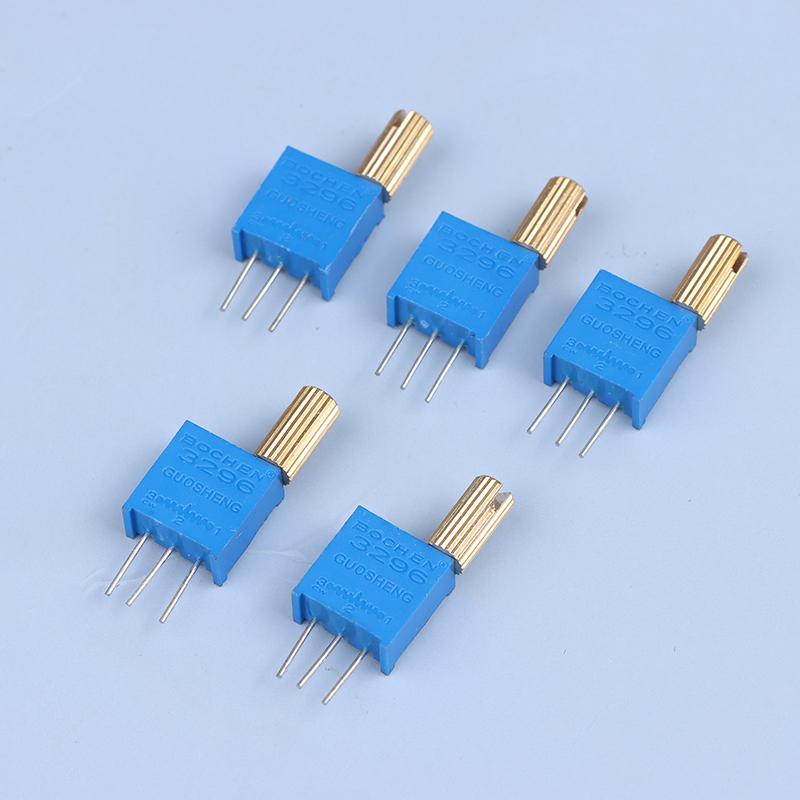 5 шт. 3296 Вт многооборотный регулируемый потенциометр 1K2K5K10K20K50K100K200K500K1M металлический вал длинная ручка