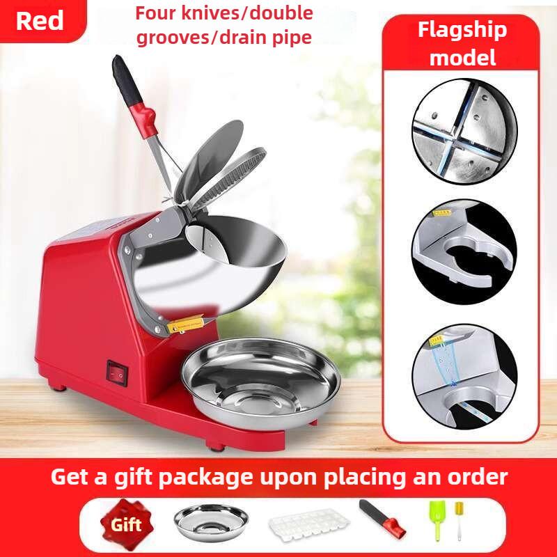 Kitchen Dessert Smoothie Making Machine Large Capacity High Efficiency Shaved Ice Maker Household Ice Breaker