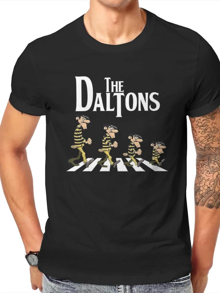 Lucky Luke Cartoon Daltons Tshirt Retro T Shirt Grunge Clothing Harajuku Anime Shirt Ropa Hombre Roupas Masculinas Camisetas