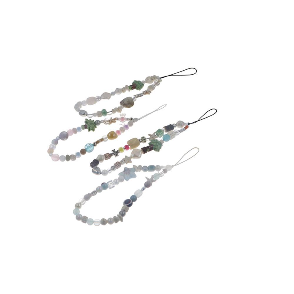 Акриловая цепочка для телефона с кокосовыми бусинами, кокосовая пальма, шнурок для смартфона, кулон-украшение