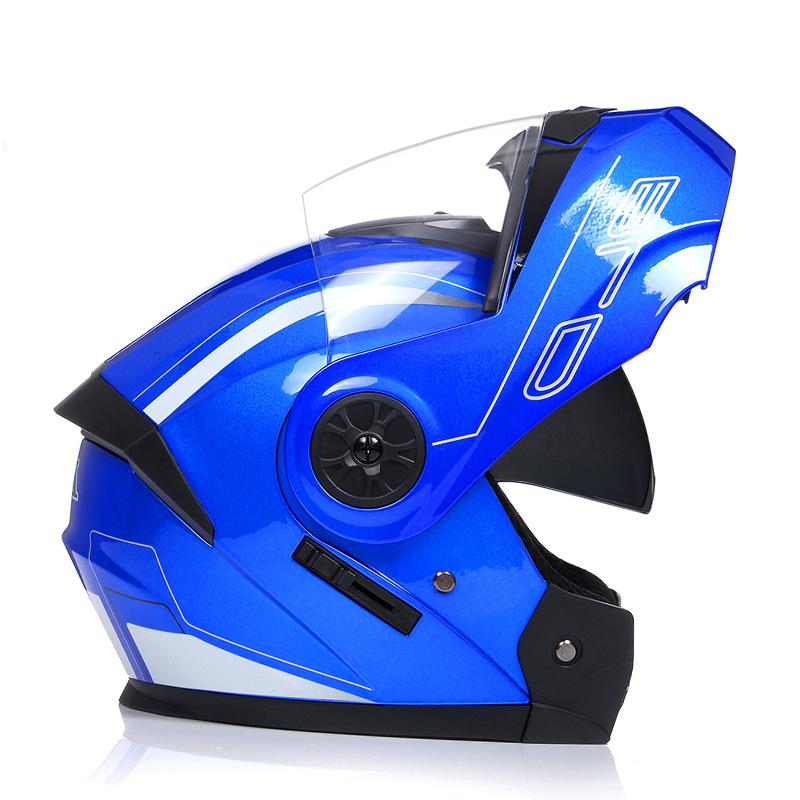 Flip Up Motorcycle Helmet Men Women Safety Downhill Motocross Racing Modular Personalised Full Face Casco Moto DOT Approved