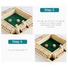 Настольная игра Shut The Box 4 игрока Деревянная настольная математическая игра Дети Взрослые Семья