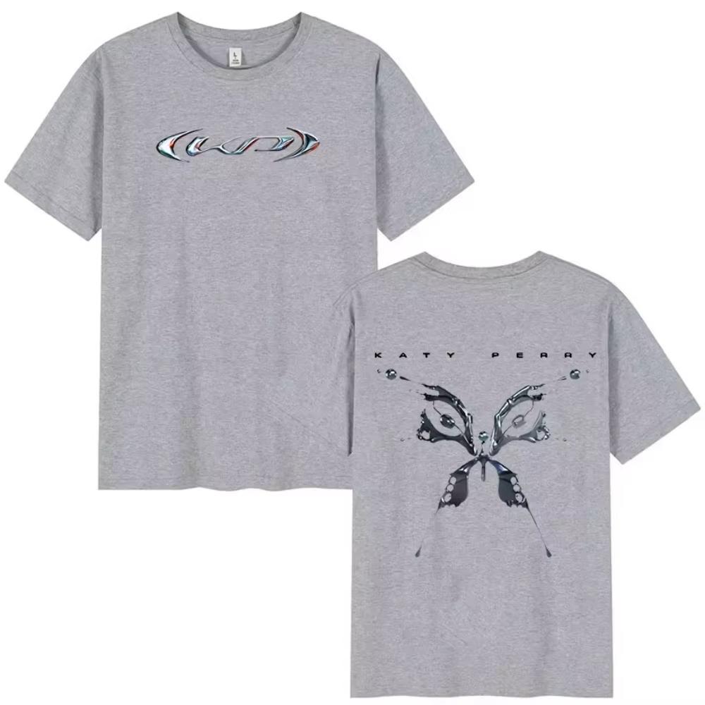 2026 new Katy Perry World Tour Album Men Women Retro Fashion Cotton Short Sleeve T-shirts Hip Hop Harajuku Oversized T-shirt