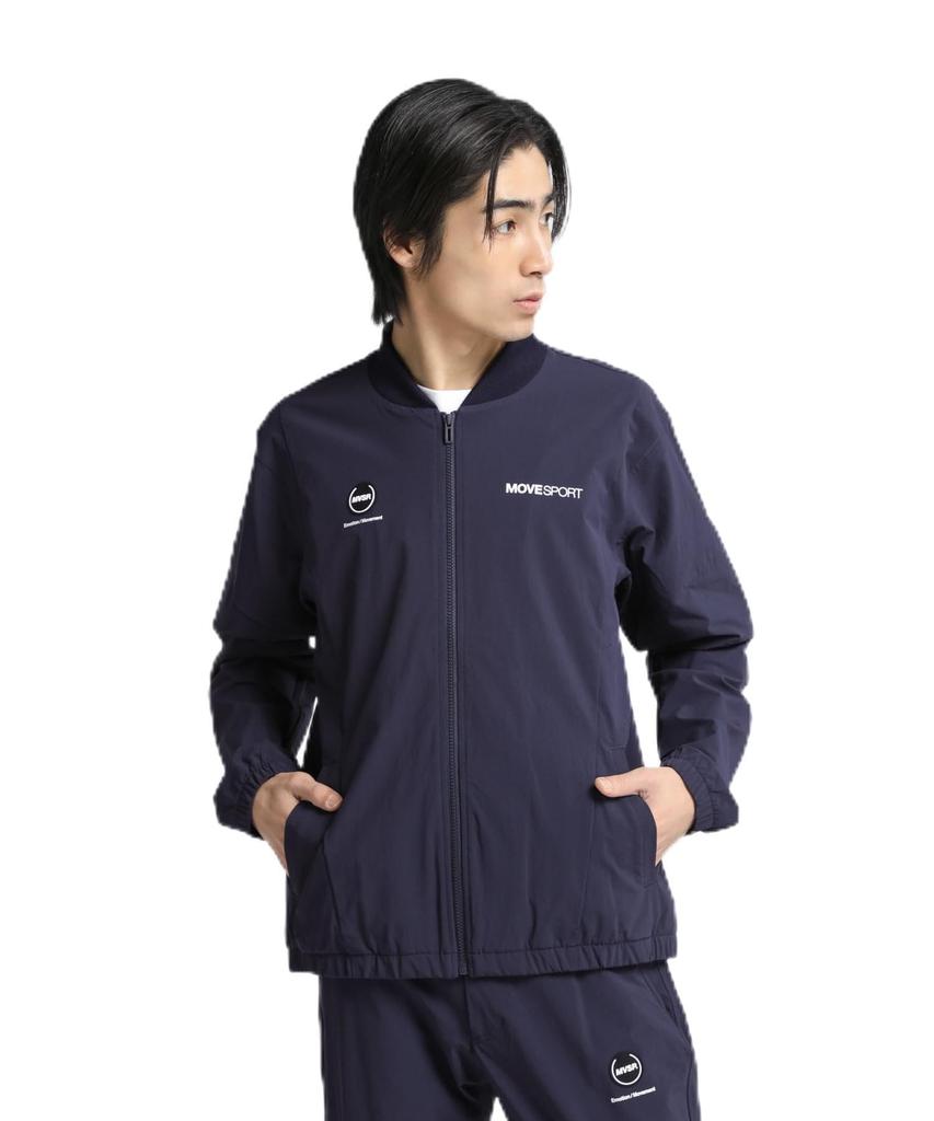 Jersey Descente 4WAY Stretch Nylon Full Zip Hoodie 4WAY Stretch Water Repellent Training Running S [Move Sports] NV(DMMXJF13A)