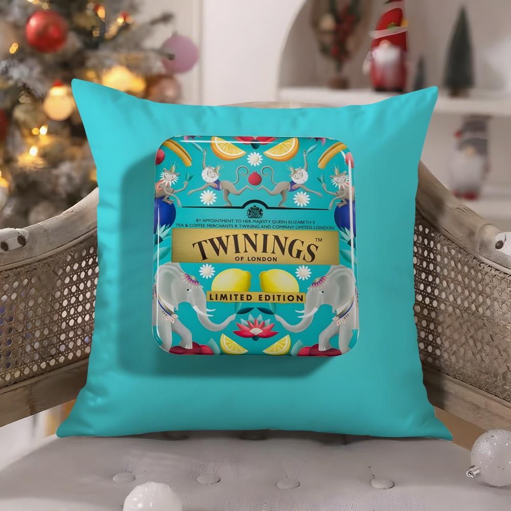 Элегантная красная наволочка T-Twinings Уютная диван-кровать Шелковистая элегантная Потайная молния Декоративная наволочка