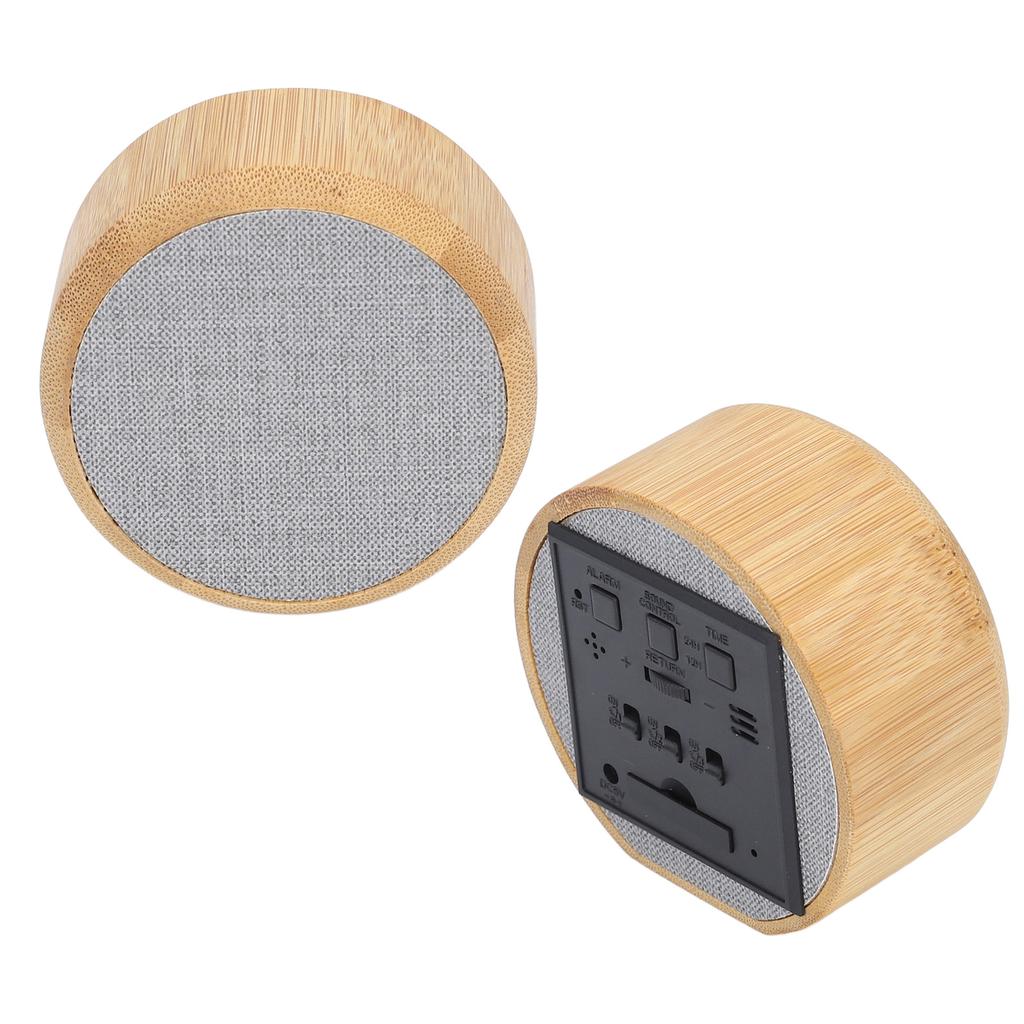 Цифровой будильник круглый светодиодный голосовое управление яркостью регулируемый 12ч 24ч часы для офиса общежития спальня