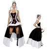 Women's Queen of Hearts Deluxe Costume Adults Halloween Costume Casino Poker Lady Performance Outfit Witch Vampire Queen Dress