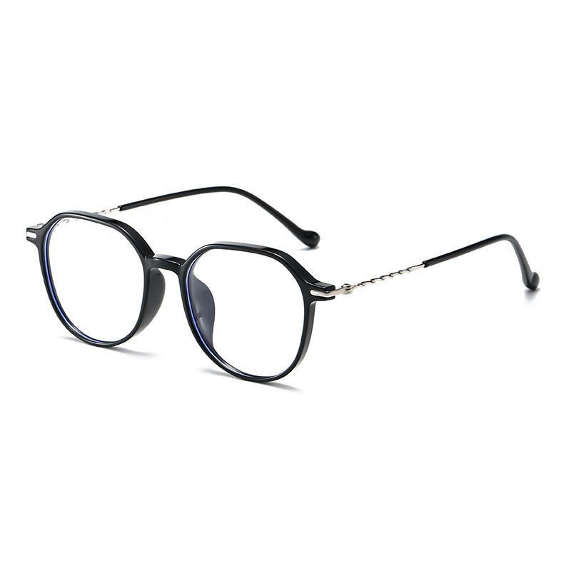 Glasses Frame Myopia Women Can Match Degree Students Literary And Plain Makeup Daily Anti-Blue Flat Light Glasses Tr8374