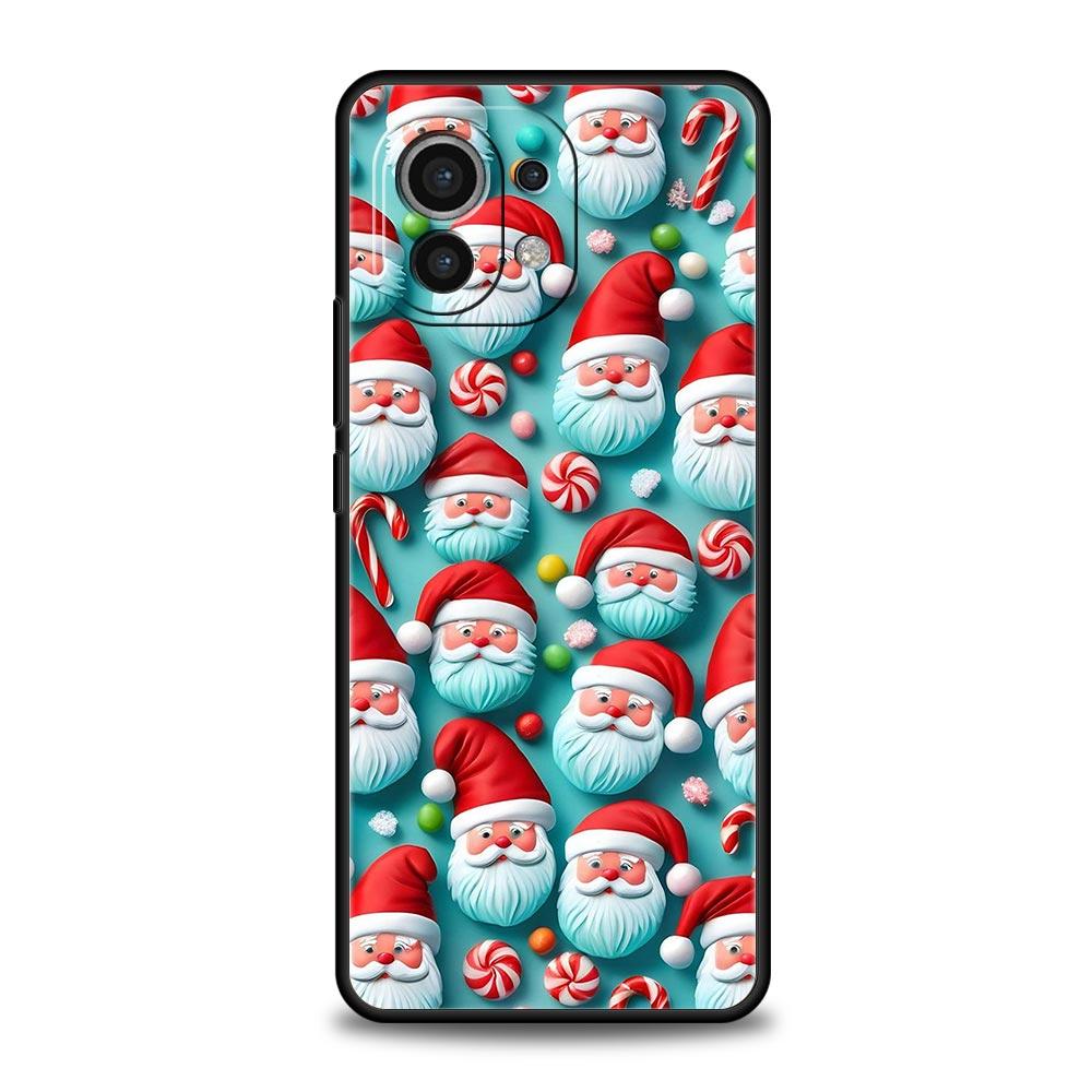 Чехол для телефона на Новый год и Рождество для Xiaomi Mi 17 15 14 13 12 11 Ultra 15T 14T 13T 12T 11T Pro Lite 5G Мягкий ТПУ корпус Fundas