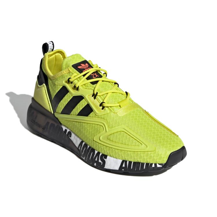 adidas Zx 2K Boost Смелый Графический Логотип Кислотно-Желтый FX7031
