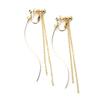 Aiming for 360 Degree Beauty Anyangle Metal Allergy Resistant K14GF Gold Filled Stylish Swinging Earrings Twist