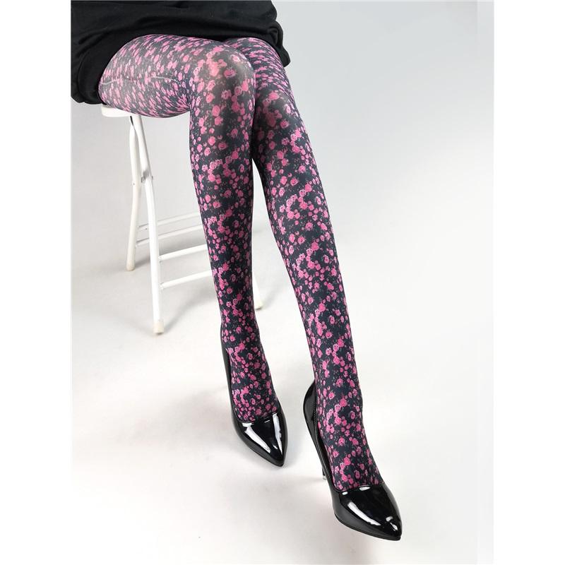 Весенне-летние тонкие колготки с цветочным принтом, универсальные чулки с узором «бабочки», женские колготки, чулочные изделия, устойчивые к зацепкам