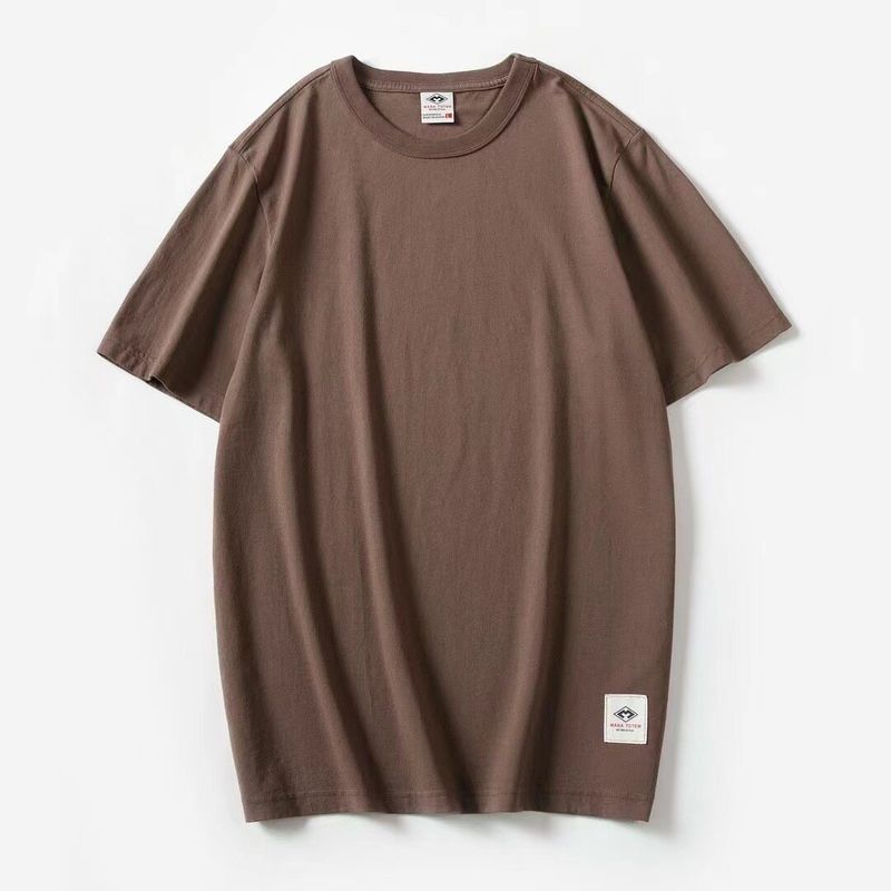 Factory Clearance Brushed Crew Neck Short Sleeve T-shirt