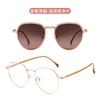Two-in-one Metal Cat Eye Sunglasses Women Magnetic Clip Cover Vintage Optical Eyeglasses Frame Designer Polarized Sun Glasses