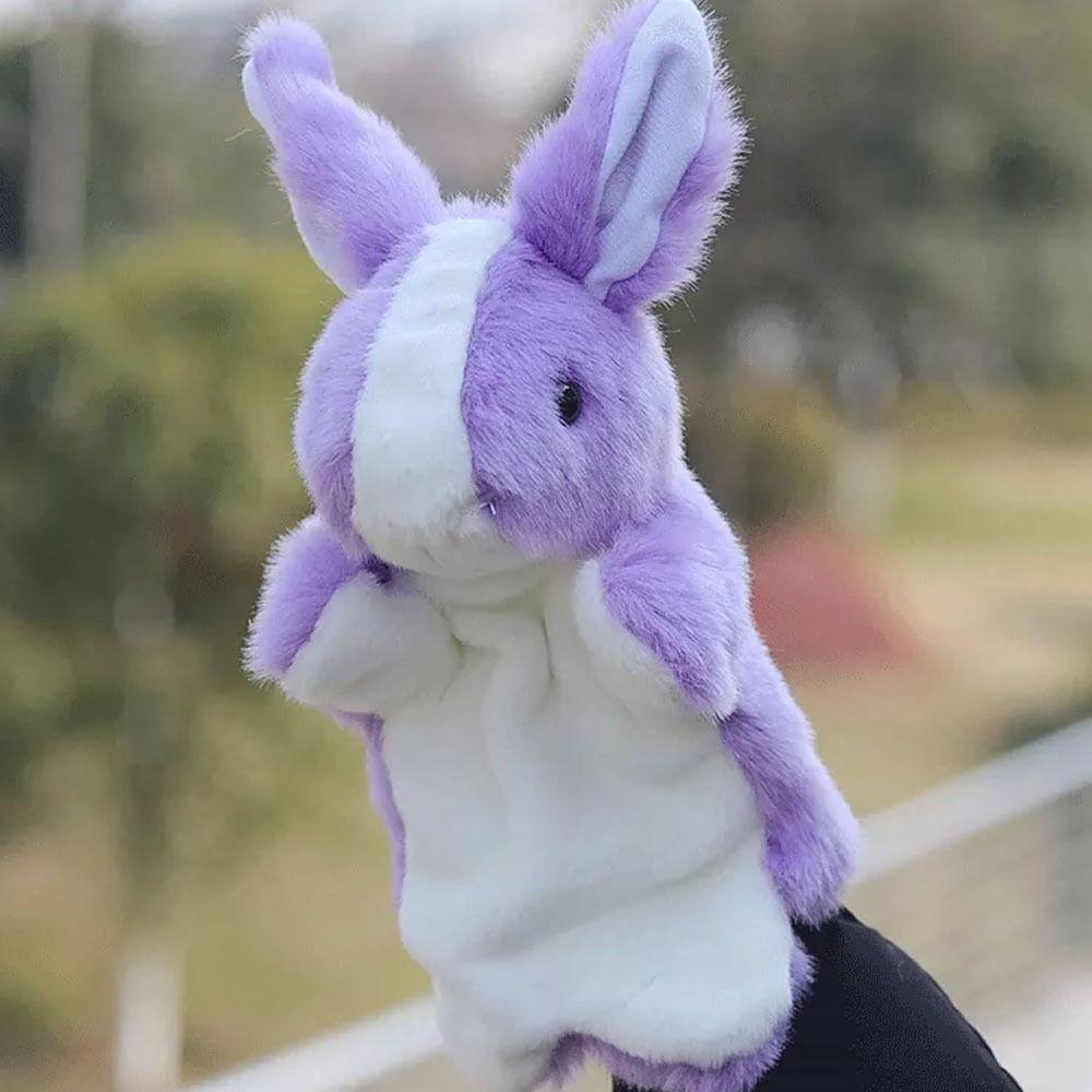 Soft Bunny Hand Puppet Stuffed Animal Cute Storytelling