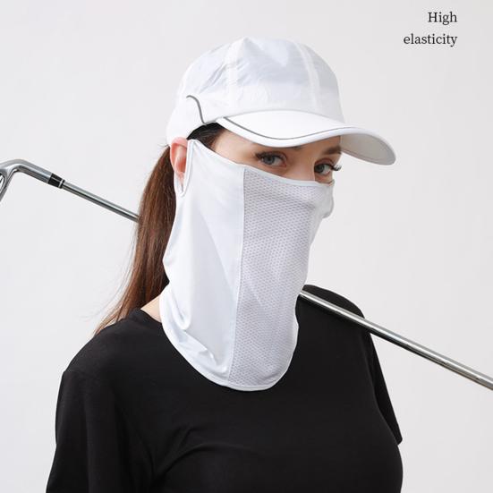 Спортивная защита лица, шейный платок, защита от ультрафиолета, дышащая летняя охлаждающая бандана из ледяного шелка для мужчин и женщин, для езды на велосипеде, шейный платок, защитная маска для лица