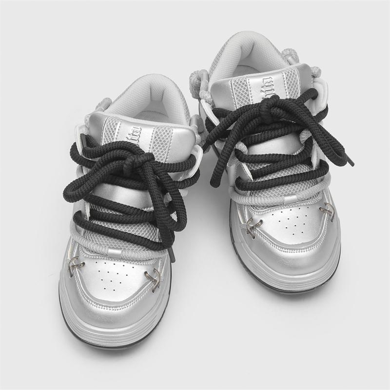 New Young Women Men's Designer Luxury Chunky Sneakers Skate Shoes Platform Dad Shoes Leather Shoes Breathable Casual Sport Shoes