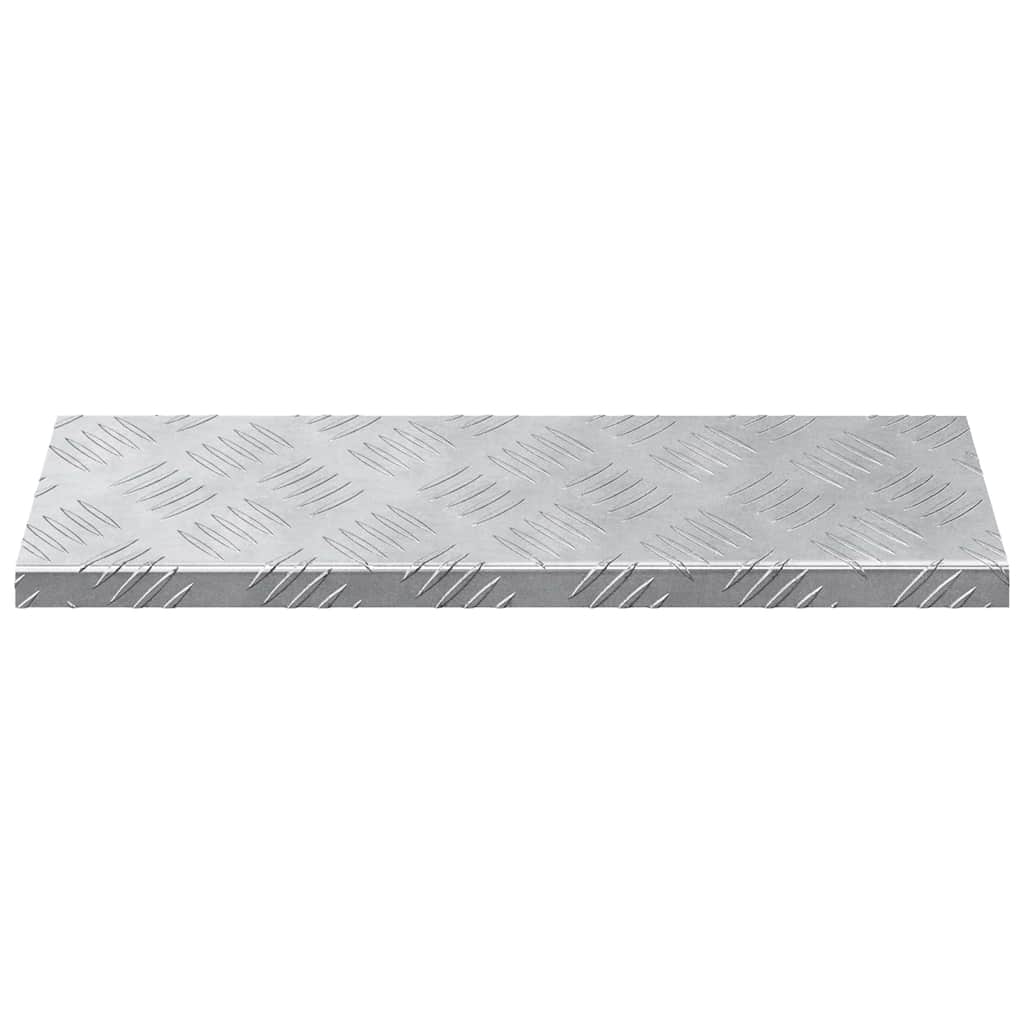 Stair Tread Step 10 pcs Silver 60 x 18 x 2.5 cm Aluminum
