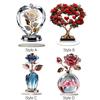 2D Flower Acrylic Sign Decorative Plaque Artwork Desktop Display Table
