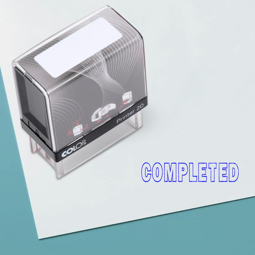 ЗАВЕРШЕННЫЙ Самоклеящийся резиновый штамп на заказ Colop Office Stationary P20 Mini Stamper