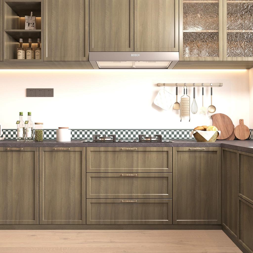 JSEVEM Обои под дерево Матовая текстура дерева Винил для гостиной Мебели 40x500см Наклейка, Серый, Толстый, Обои, Водонепроницаемый, Маслостойкий,