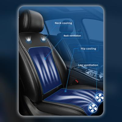 Охлаждающая подушка автомобильного сиденья, 12 В 24 В, охлаждаемый чехол на переднее сиденье с интеллектуальными вентиляторами, лето