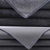 NTHX6 1Pcs Suede Car Wash Towel Microfiber Cleaning Rag Cloth For Skoda Octavia RAPID Superb Fabia Kodiaq Kamiq Karoq Auto Accessories